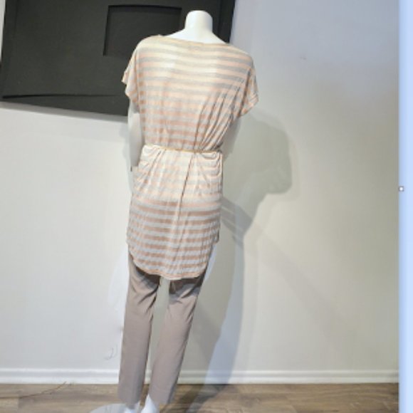 Vintage 10-Striped Cowl Neck Tunique - Picture 6 of 7